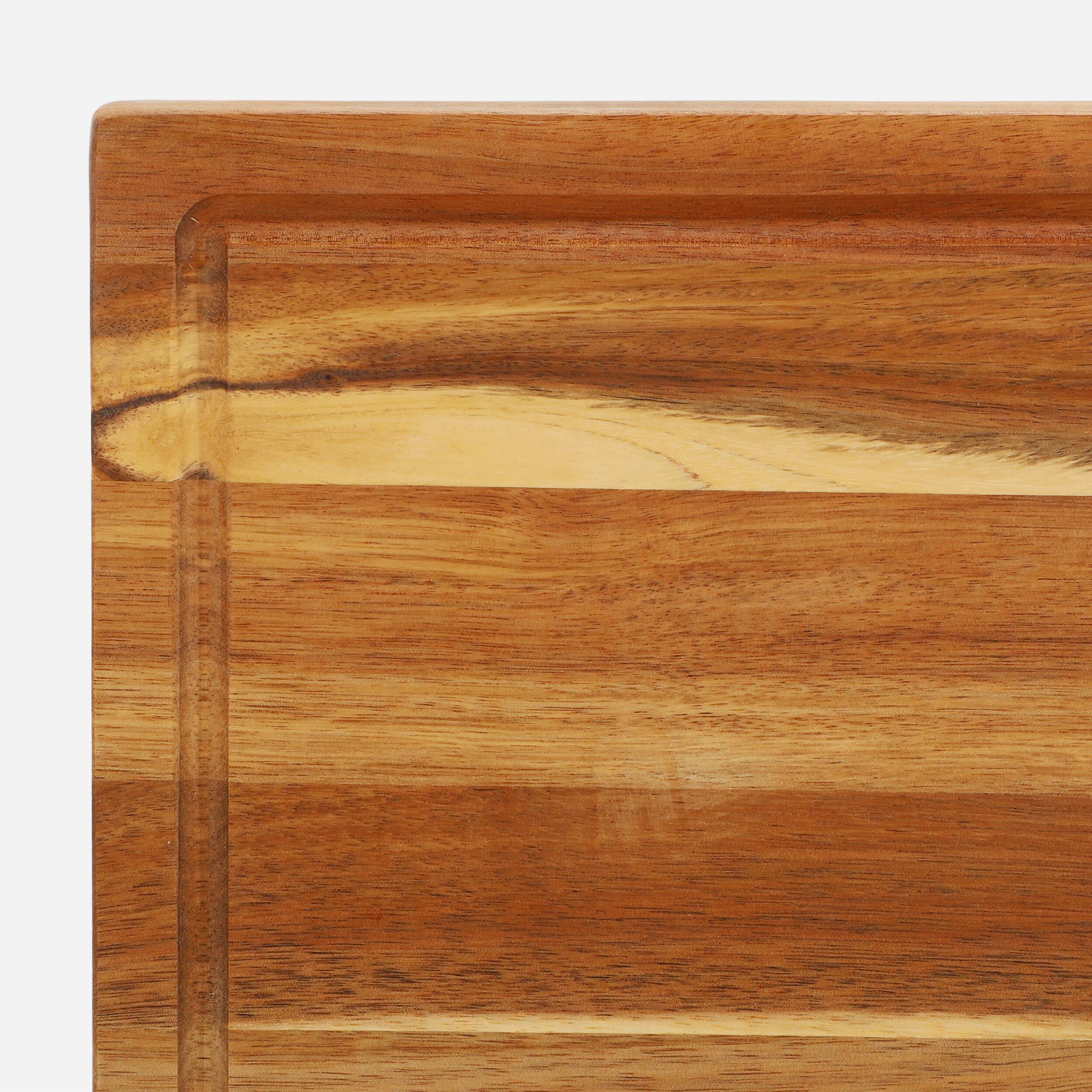 Alt View 3. MegaChef - MegaChef Acacia Wood 24 x 18 Inch Large Cutting, Prep and Serving Butcher Cutting Board - Brown.