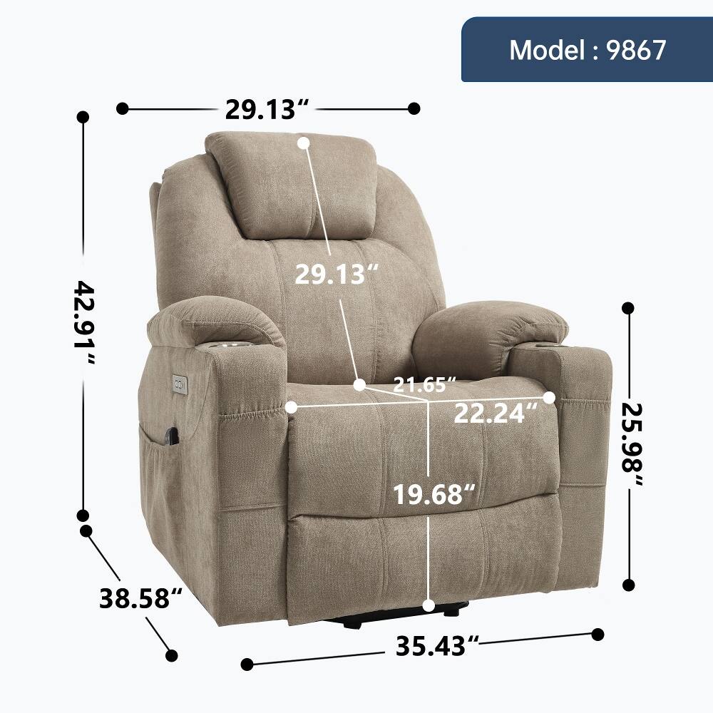 Model: 9867

- 29.13"
- 42.91" 38.58"
- 29.13" 21.65" 22.24" 19.68"
- 25.98"
- 35.43"