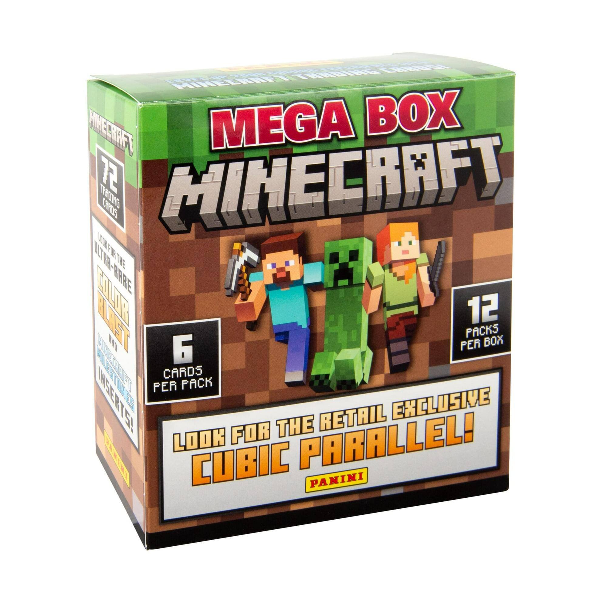 Minecraft 2024 Panini Mega Box | 12 Packs Multi Colored SP