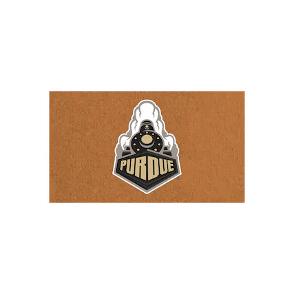 Front. Evergreen Enterprises - Purdue Boilermakers 28" x 16" Team Logo Outdoor Coir Mat - Multicolor.