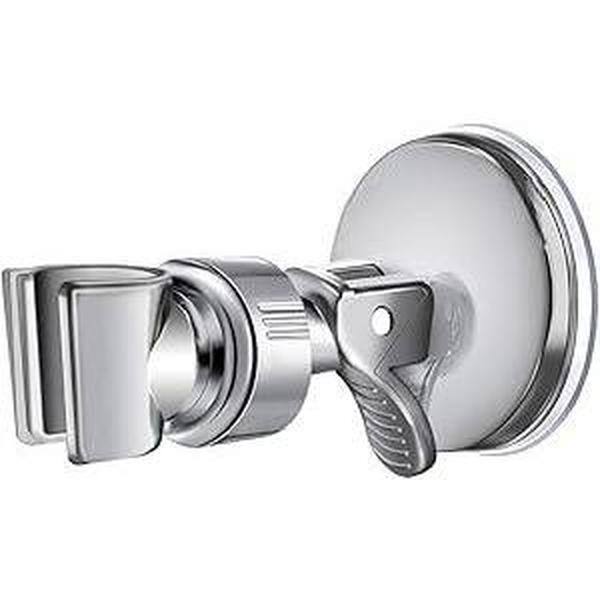Alt View 1. Paradigms Interiors - Adjustable Shower Head Holder Bathroom Suction Cup Handheld Bracket Removable Wall Mounted 1 - Silver-2.