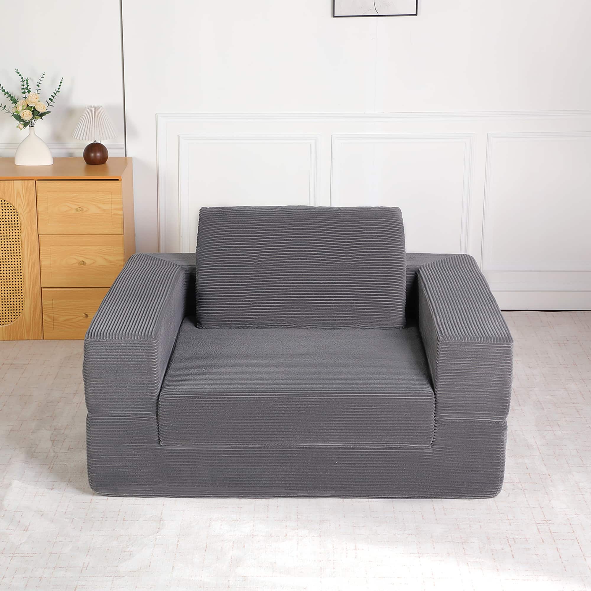 Boyel Living - 3-in-1 Memory Foam Human and Dog Floor Sofa Bed with Pillow - Dark Gray price history on PriceWatchPro