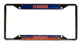 Rico Industries - University of Florida Gators - 4 Corner View - Chrome License Plate Frame - Multi