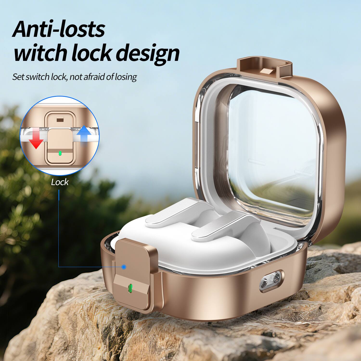 Anti-loses switch lock design  
Set switch lock, not afraid of losing