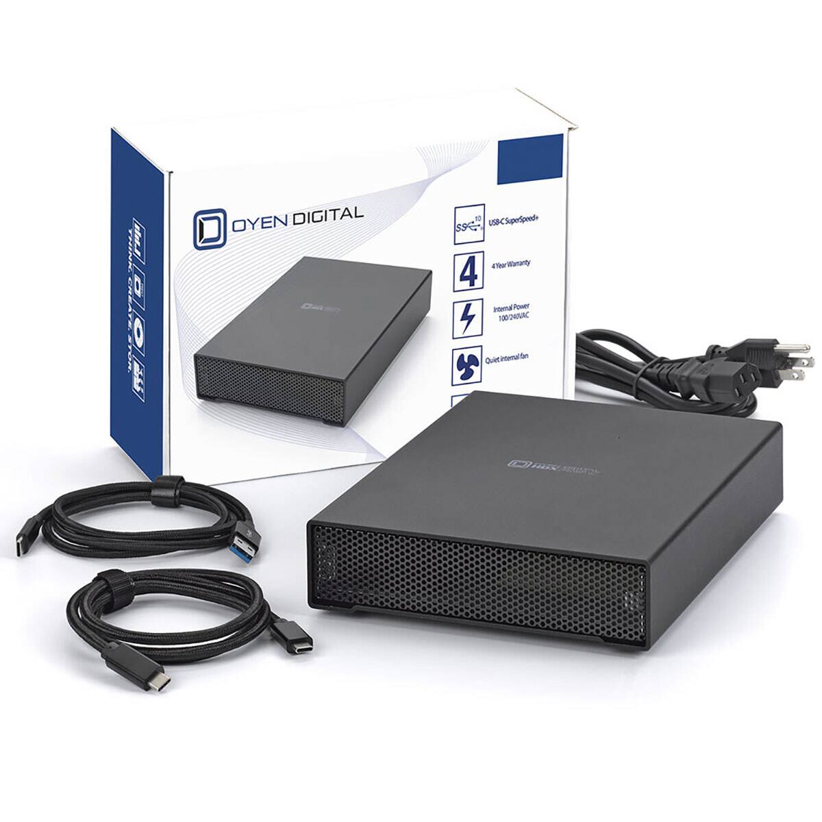 RUNN a 0 EREATE A OYEN DIGITAL a u5B-CSuperSpeed U5B-C 4TN rillamanty 4 Internal Power 100-240VAC Querintemaltan LUER C