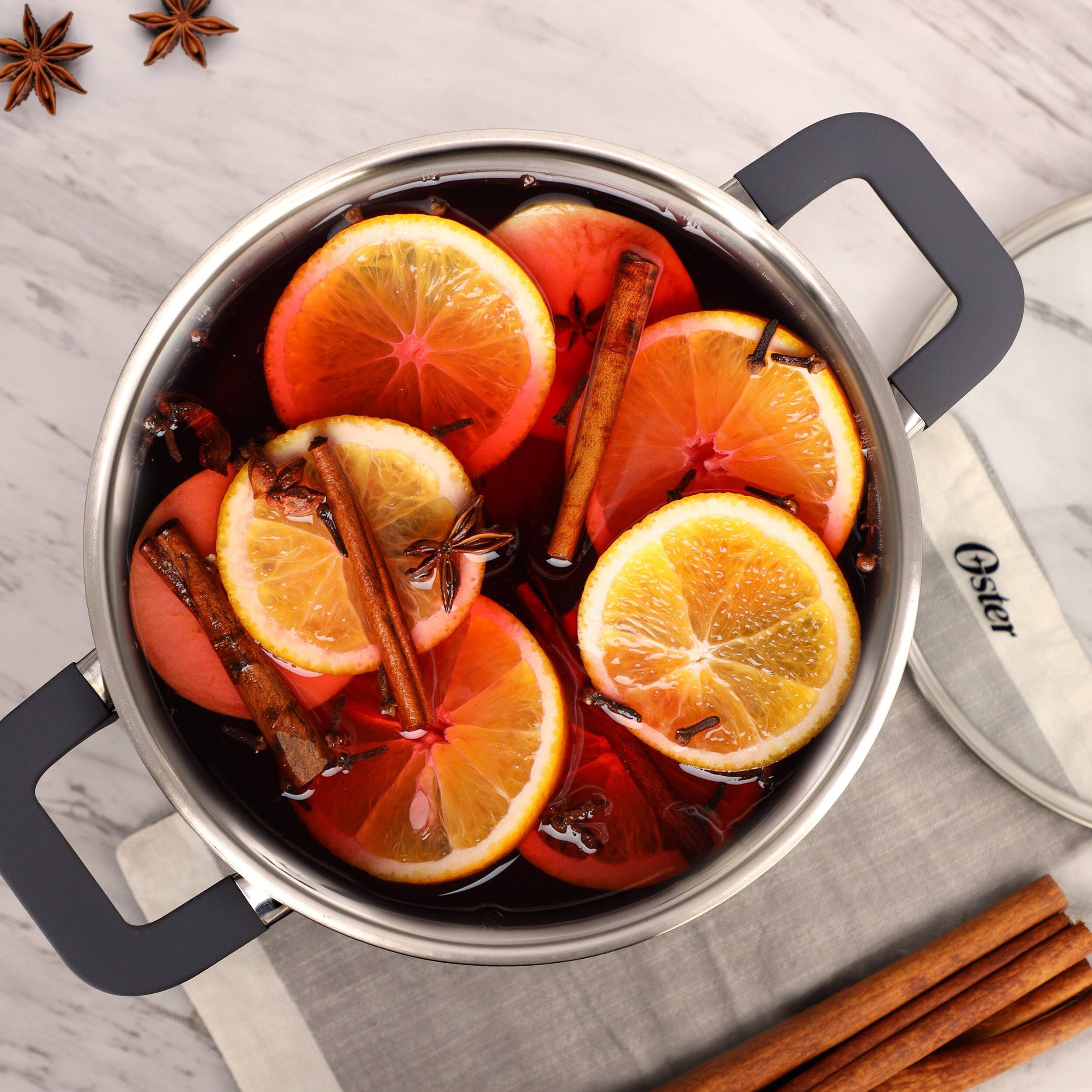 Alt View 5. Oster - Oster Beauford 8 Quart Brushed Stainless Steel Stock Pot with Lid - Silver.