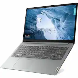 Lenovo - IdeaPad 1 15.6" FHD TN Notebook Intel Pentium Silver N6000 4GB RAM 128GB eMMC Cloud Grey - Gray