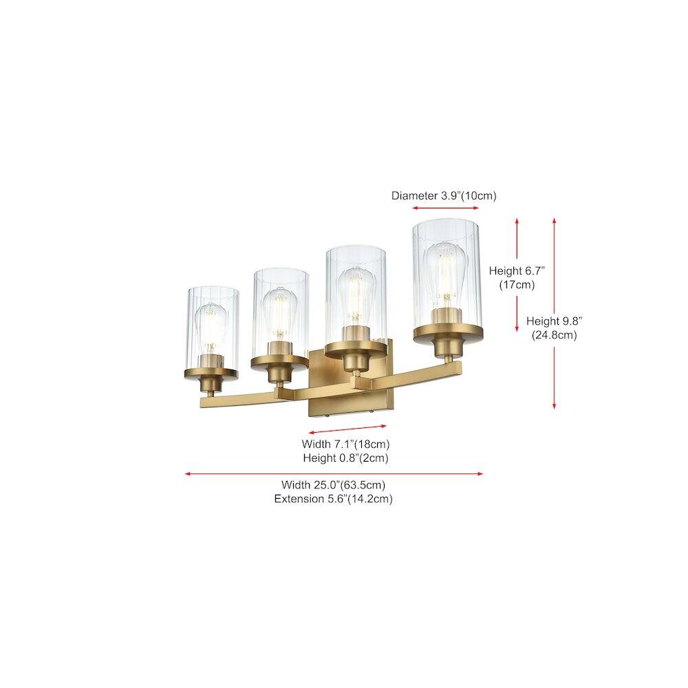 Diameter 3.9" (10cm)  
Height 6.7" (17cm)  
Height 9.8" (24.8cm)  
Width 7.1" (18cm)  
Height 0.8" (2cm)  
Width 25.0" (63.5cm)  
Extension 5.6" (14.2cm)