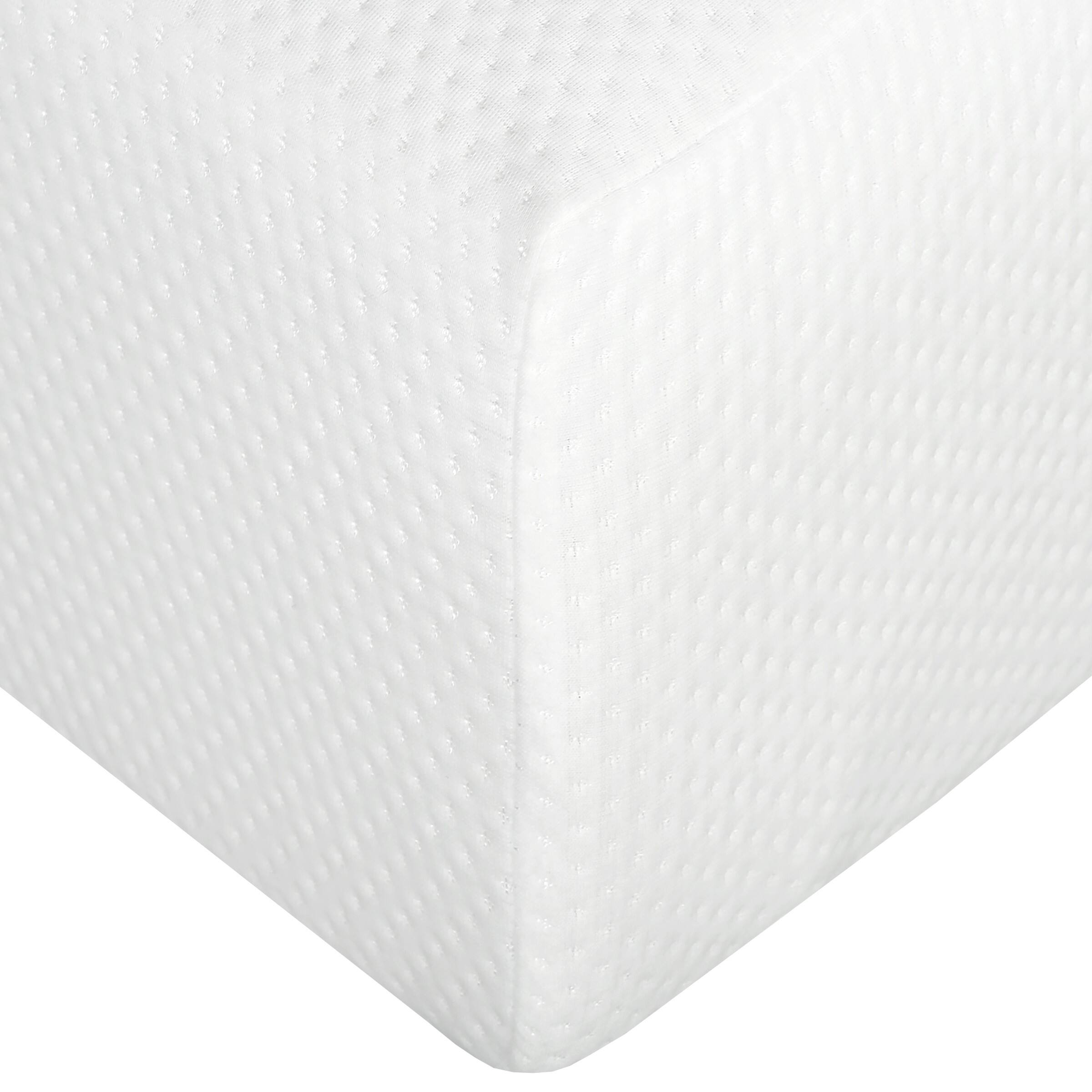 Alt View 3. Glintex - 10 Inch Full Gel Memory Foam Mattress with Aloe Vera Cover and High-Density Support Foam - White.