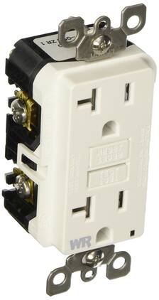 Leviton - GFCI Tamper-Resistant Weather-Resistant Duplex Receptacle 20A 120V 5-20R Self-Test - White