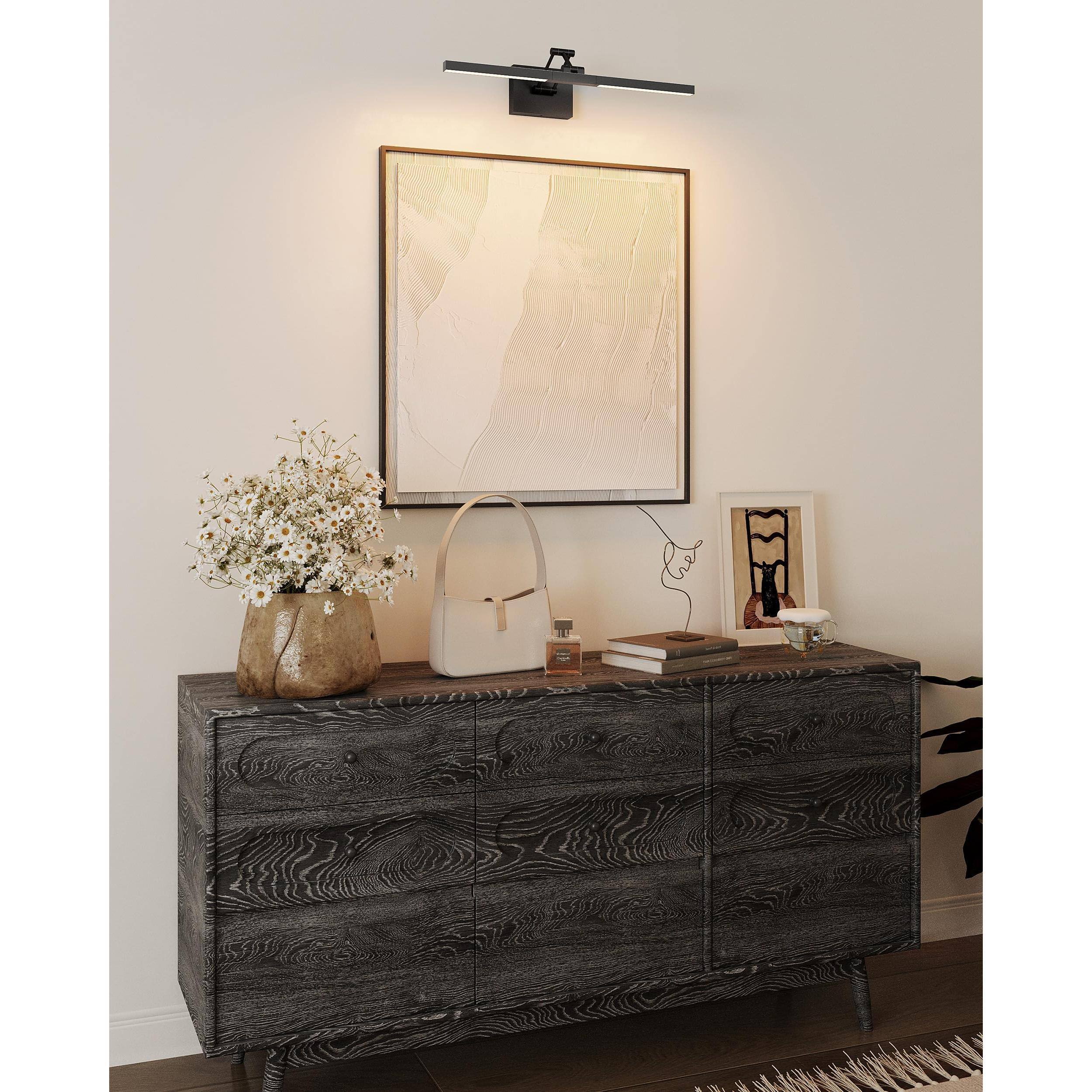 Alt View 5. Earthley Blooms - 24" Led Bathroom Vanity Light 3cct Modern Lights With 360 Rotatable Head Swing Arm 10 3w Fixture Over Mir... - Chrome-36 inch.