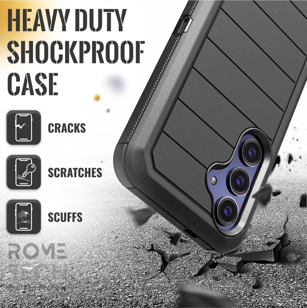 HEAVY DUTY SHOCKPROOF CASE

CRACKS
SCRATCHES
SCUFFS

ROME
