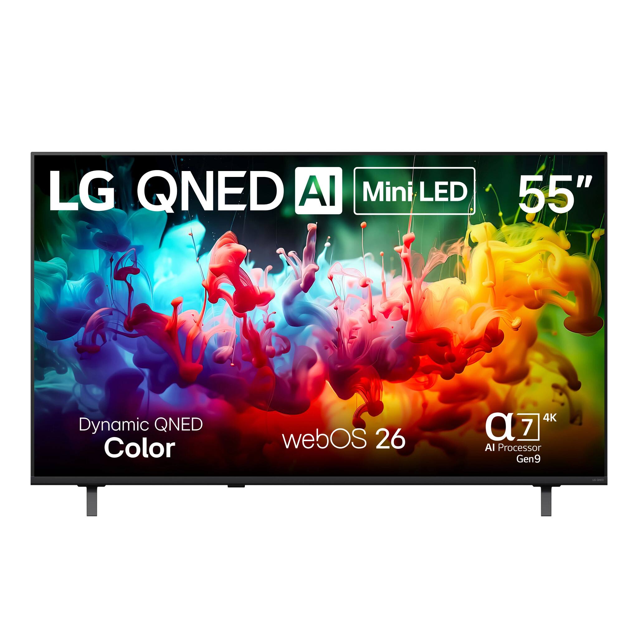 LG QNED AI Mini LED 55" Dynamic QNED Color webOS 26 4K α7 AI Processor Gen9