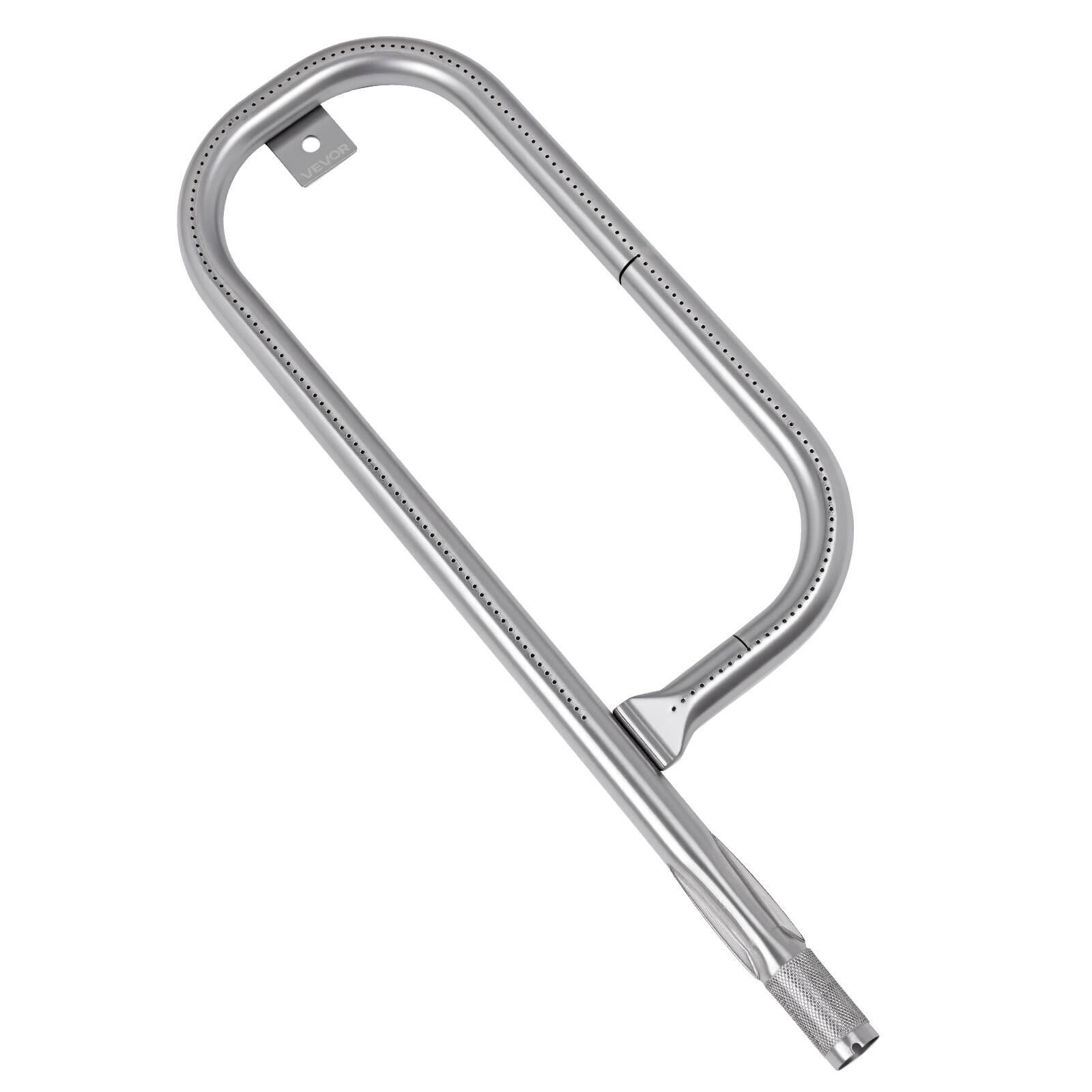 Alt View 5. VEVOR - Grill Burner Tube for Weber Q100, Q120, Q1000, Q1200, Baby Q Gas Grills, 17 inch 304 Stainless Steel Tube Burner - Silver.