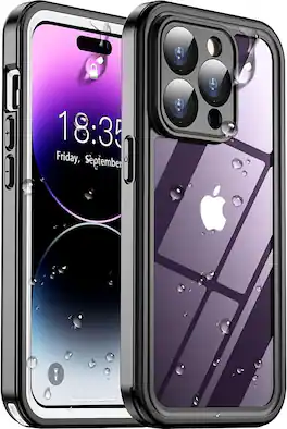 Entronix - Waterproof Case for iPhone 14 Pro Max - IP68 Certified Protection - Clear