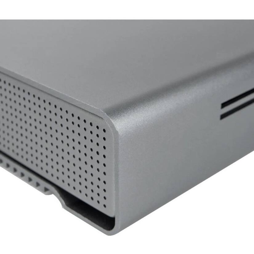 Alt View 6. Rocstor - Rocstor Rocpro D90 10 TB Desktop Rugged Hard Drive - 3.5" External - SATA (SATA/600) - Aluminum Gray - MAC Device.