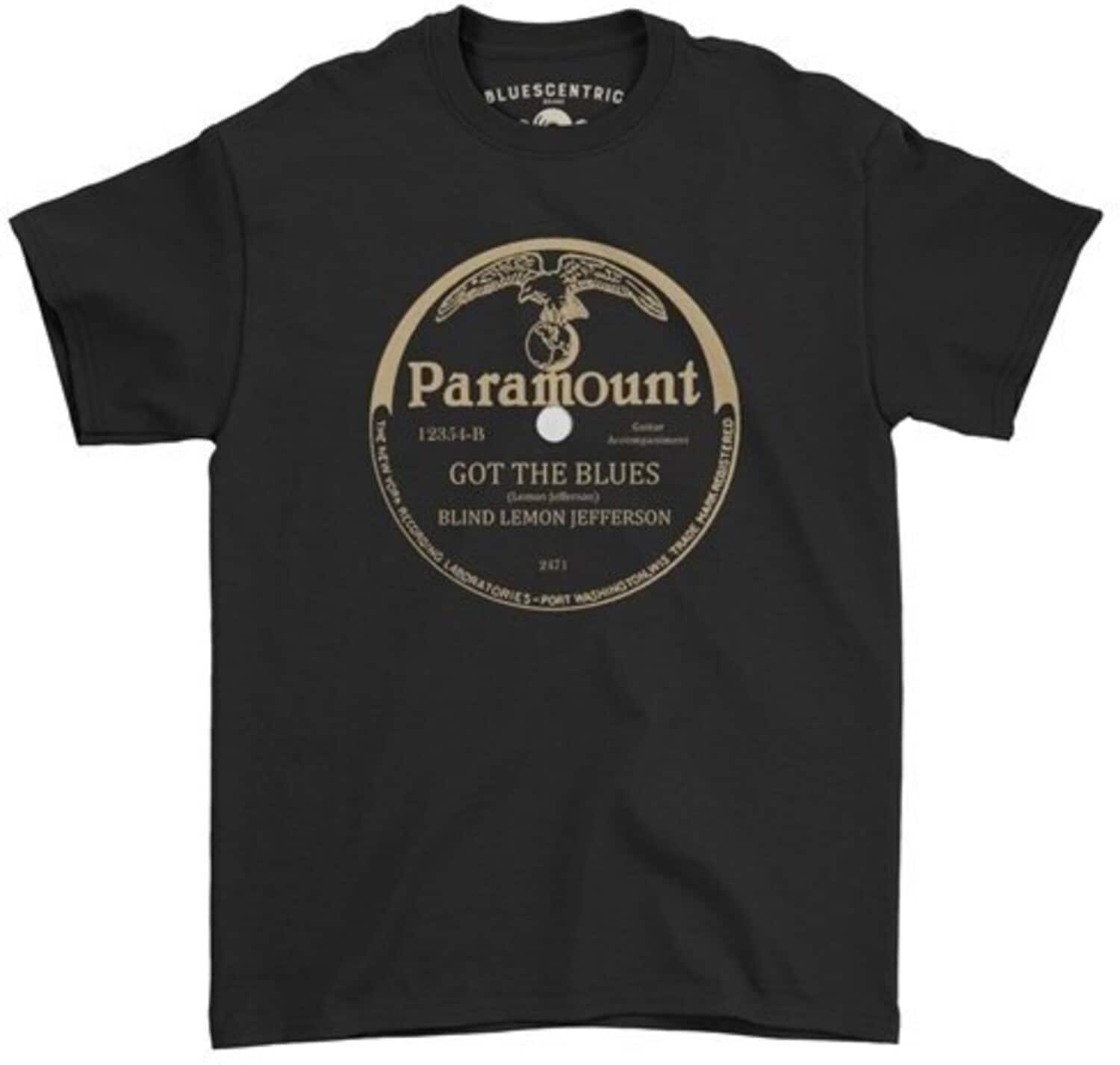 PopMarket Paramount Records Got the Blues Heavy Cotton T Shirt 2XL