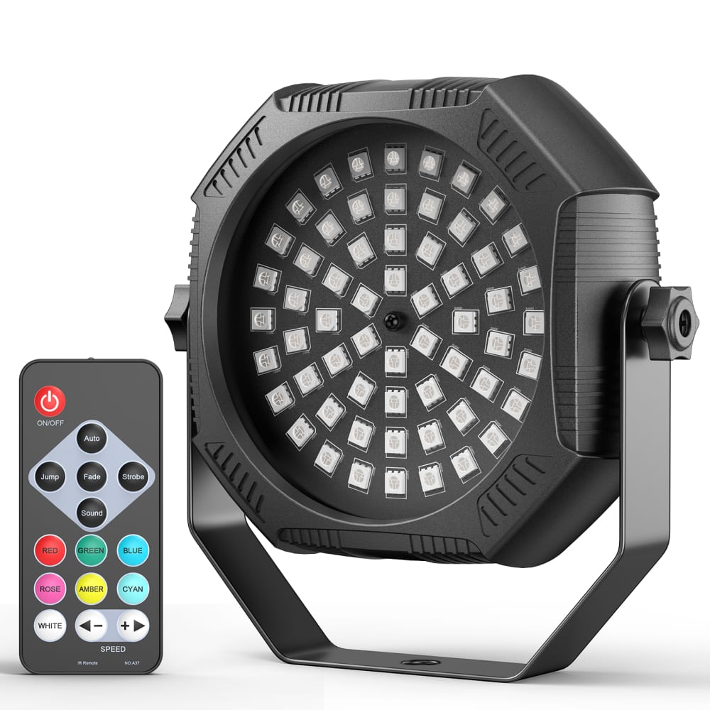 UKing - Par Light 60LED RGB DMX Strobe Stage Lighting Party Disco DJ Lights