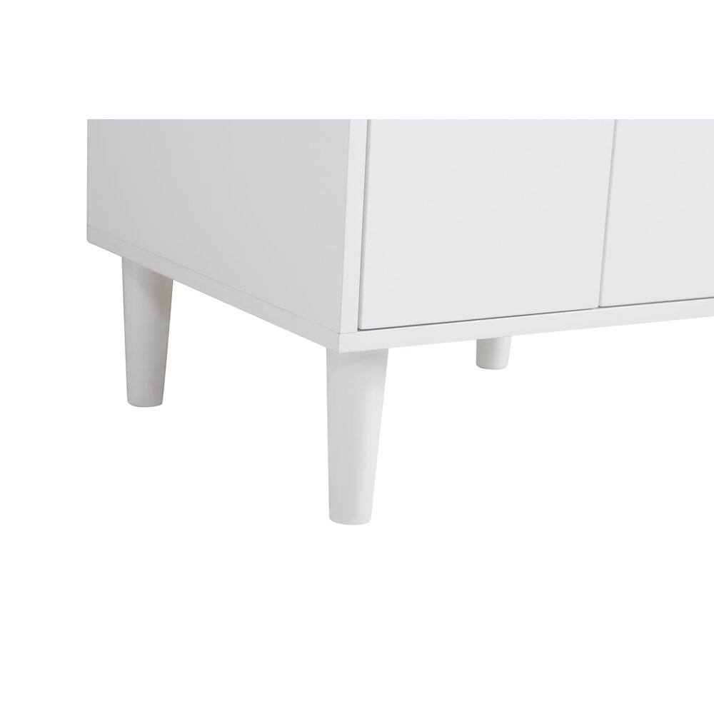 Alt View 6. Elegant Kitchen and Bath - Chandler 20 Inch Single Bathroom Vanity In White - White.