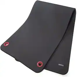 Power Systems - Premium Hanging Exercise Mat, 72" x 23" x 0.38" Thick Foam Yoga Mat - Jet Black