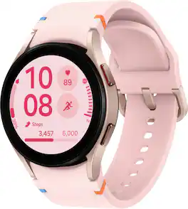 Samsung - Refurbished Excellent - Galaxy Watch FE Aluminum Smartwatch 40mm LTE with Pink Band - Pink Gold - (2024)