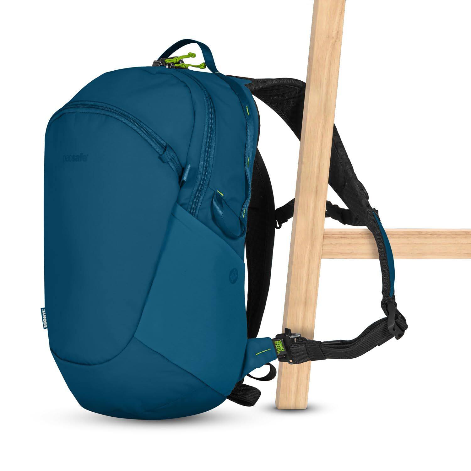 Alt View 1. Pacsafe - Pacsafe ECO 18L Anti Theft Backpack (Tidal Teal) - Tidal Teal.