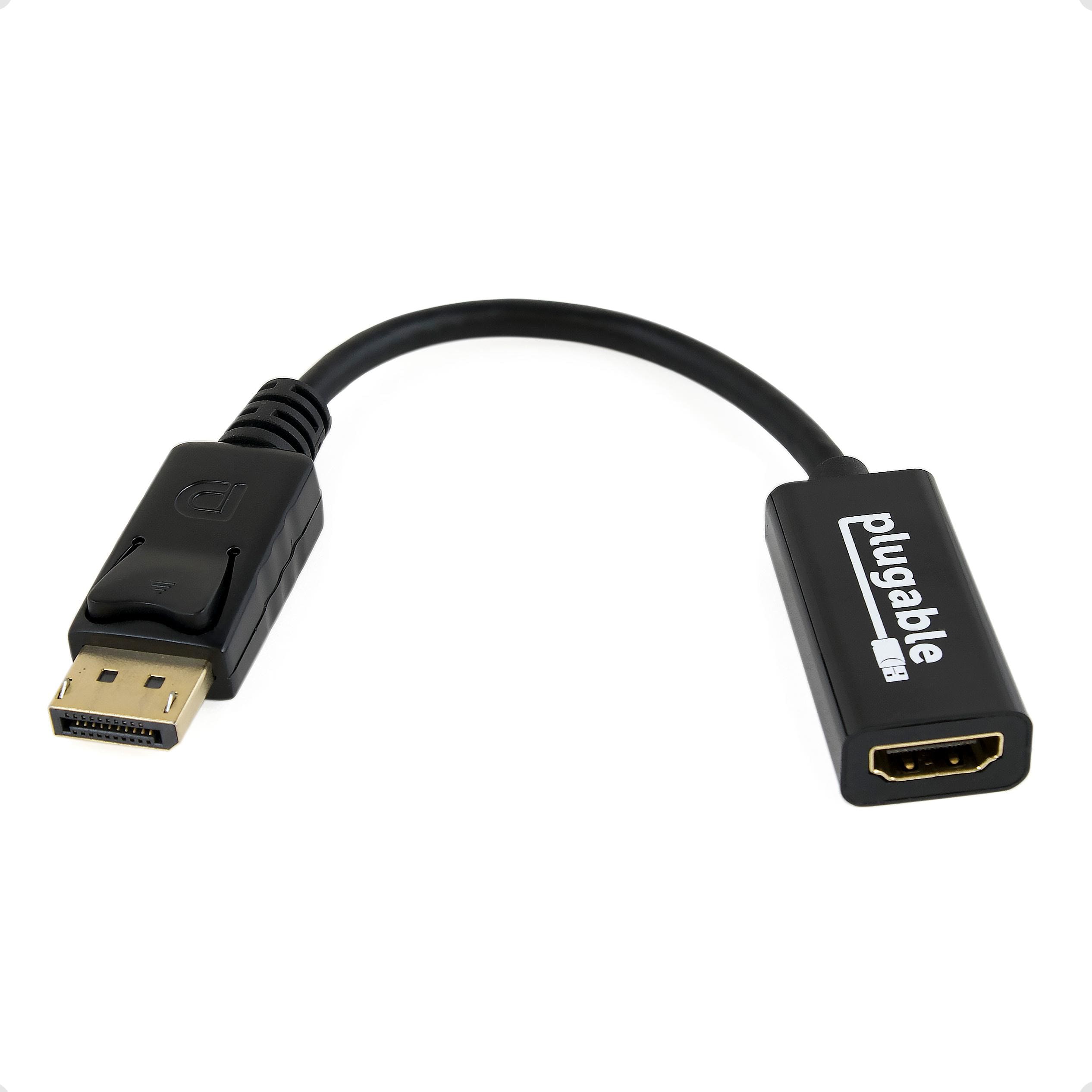 Plugable - DisplayPort to DVI Adapter -Windows and Linux,Passive,Driverless - Black