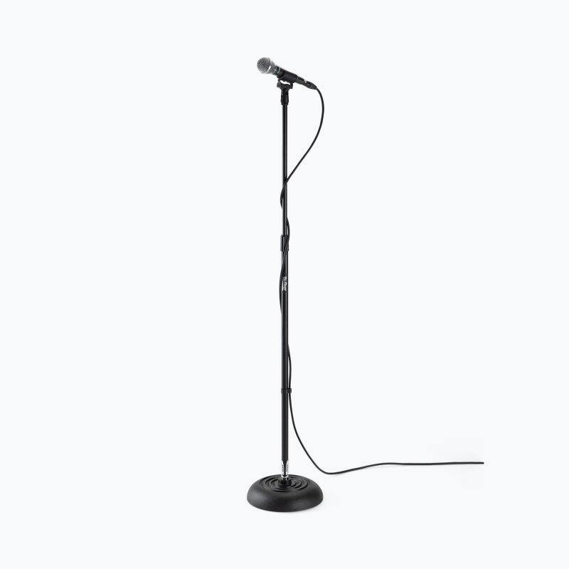 Alt View 4. On Stage Stands - On-Stage MS7201QTR Quarter Turn Round Base Microphone Stand, Black - Black.