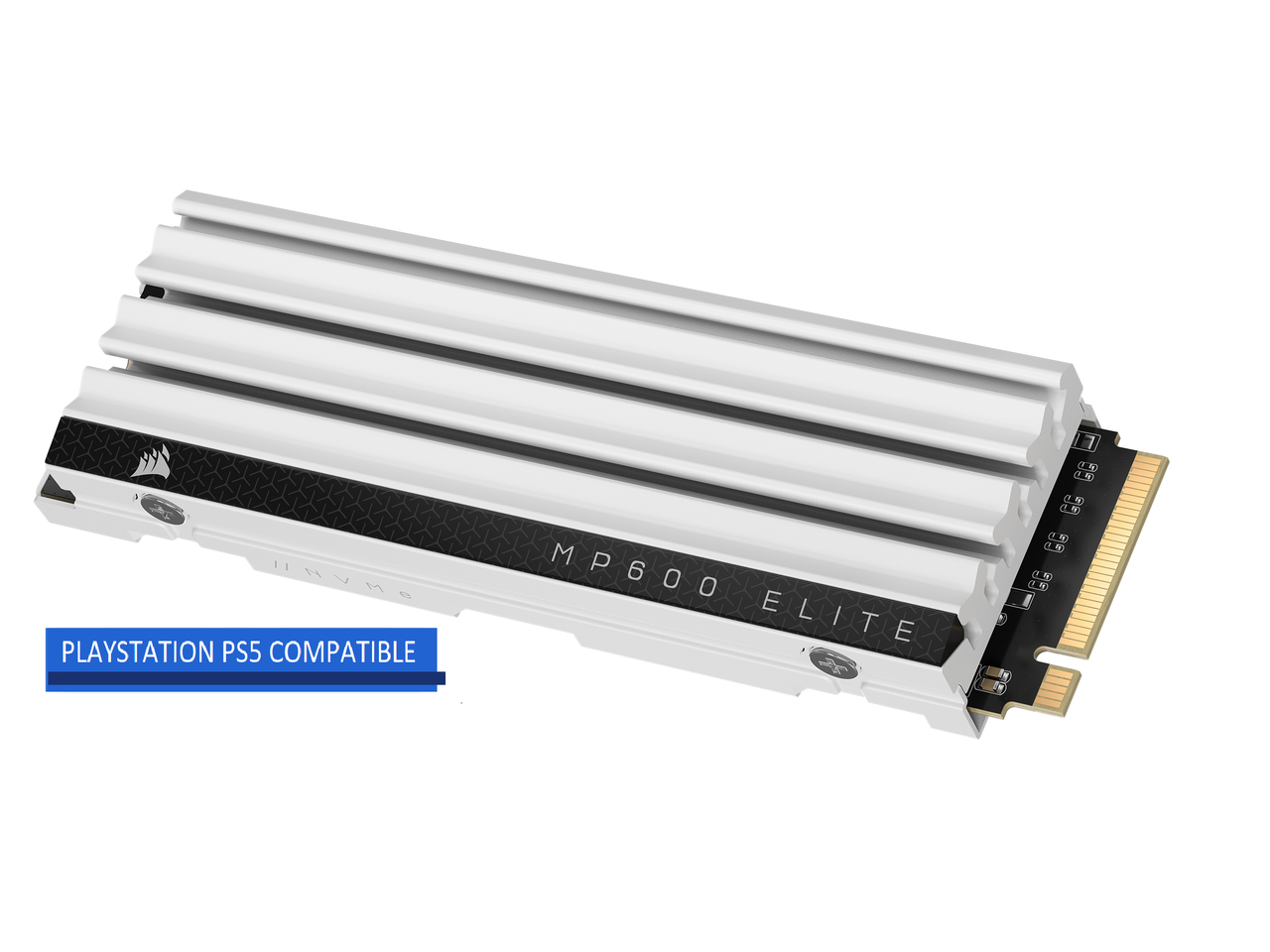 CORSAIR - MP600 Elite 4TB M.2 2280 PCIe 4.0 NVMe 1.4 3D TLC Internal SSD (CSSD-F4000GBMP600ECS)