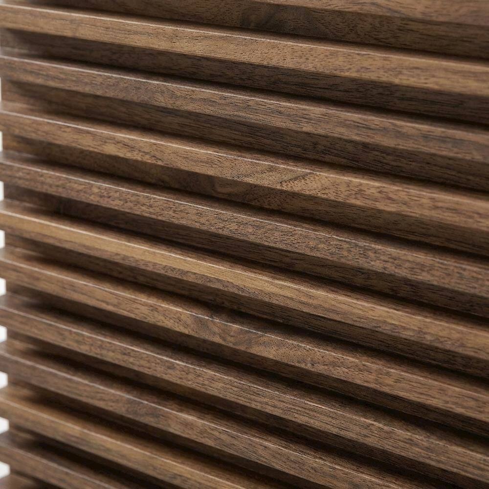 Back. FurniFact - Brown 4-Drawer Chest with Modern Design and Durable Build - Brown.
