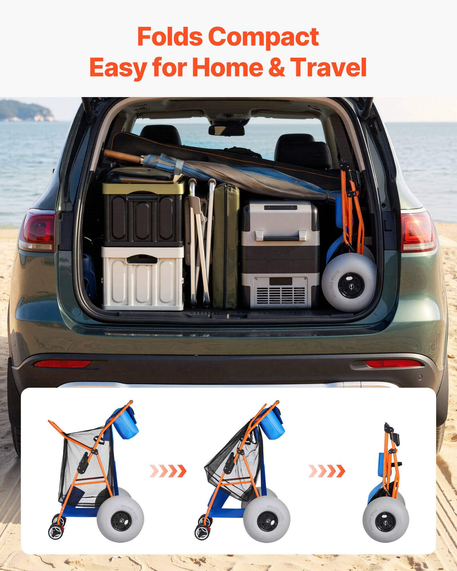 Folds Compact Easy for Home & Travel
