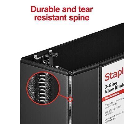 Durable and tear resistant spine

Staple 3-Ring View Binder

The perfect binder for your everyday needs. Open for easy 3 tabs close fat and keep pages D-Rings fit more