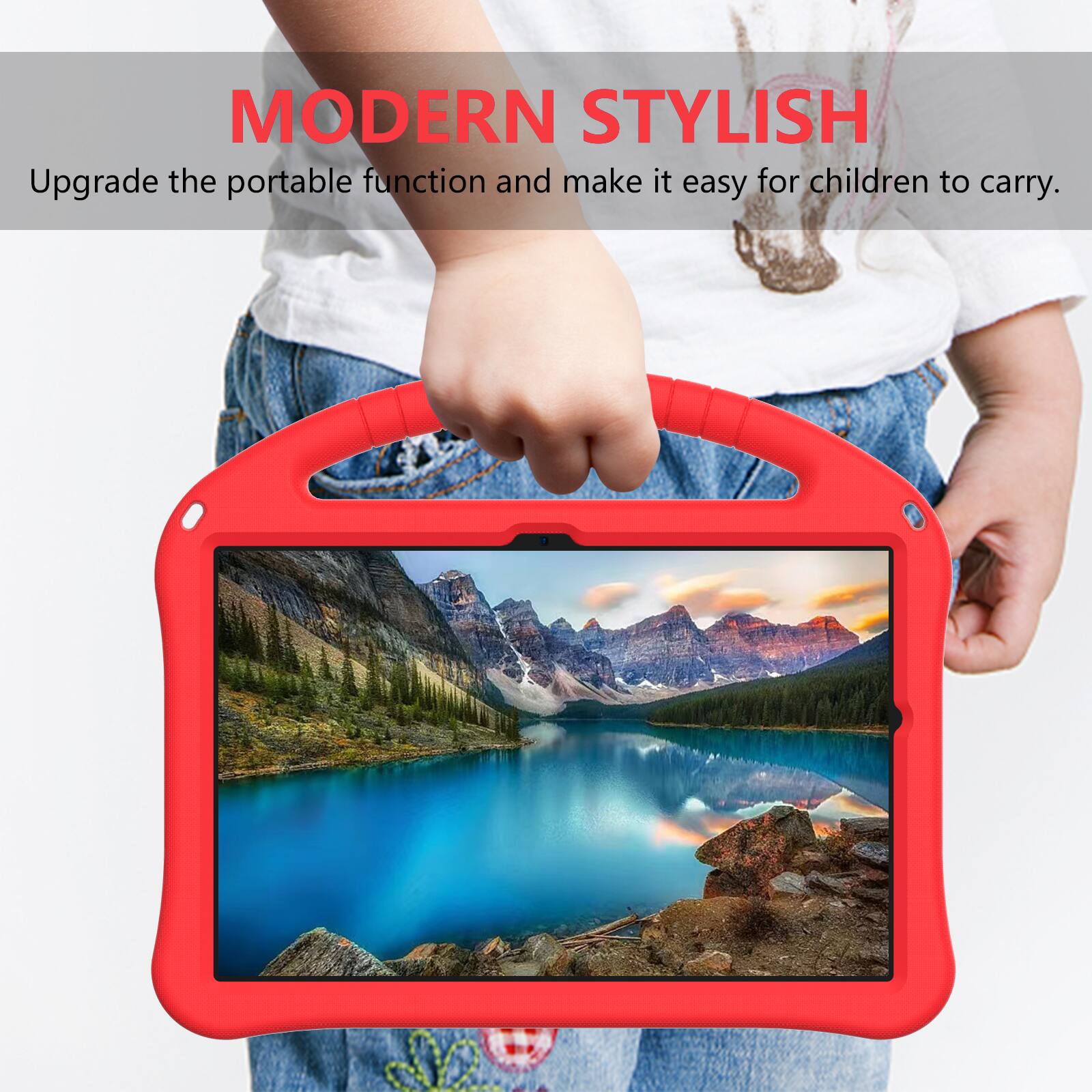 MODERN STYLISH  
Upgrade the portable function and make it easy for children to carry.
