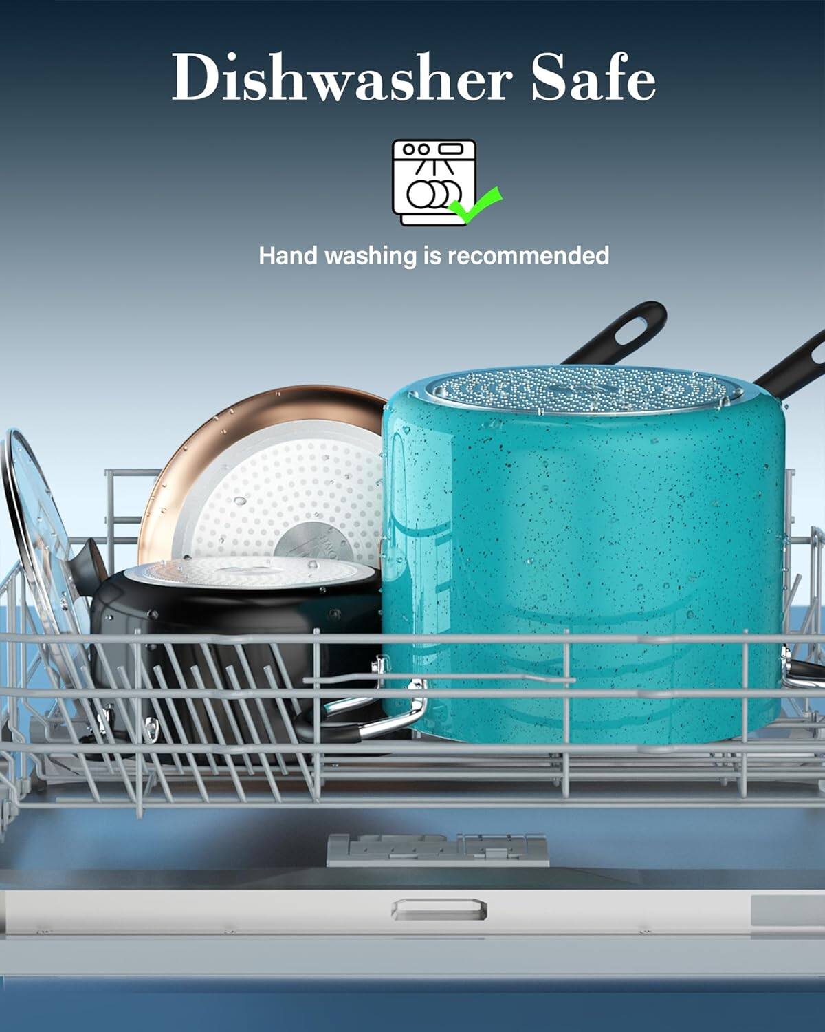 Dishwasher Safe  
Hand washing is recommended