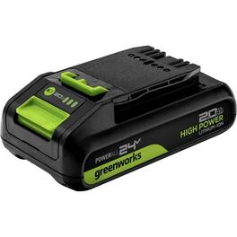Greenworks - 24V BAG70008 Lithium-Ion Battery, Black