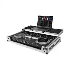 Front. Headliner - Flight Case with Laptop Platform for Pioneer DJ DDJ-REV7, Custom-Fit Protective Road Case with Glide Top.