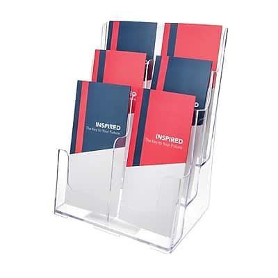 Staples - Literature Holder, 9" x 13.75" Plastic - Clear