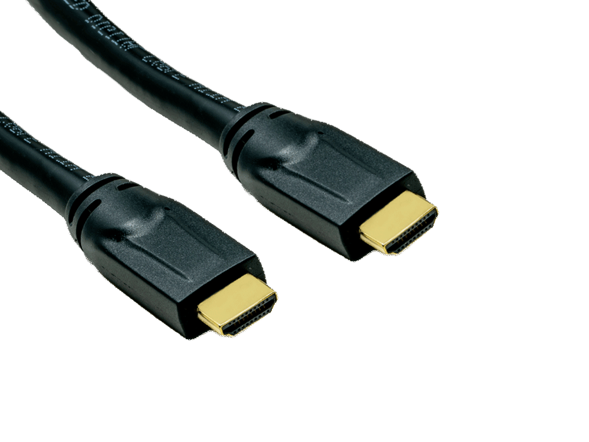 Cable Leader - 4K High-Speed Plenum-Rated HDMI Cable with Ethernet, 24 AWG CMP for Above-Ceiling Air Plenum Runs - Black