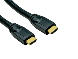 Cable Leader - 4K High-Speed Plenum-Rated HDMI Cable with Ethernet, 24 AWG CMP for Above-Ceiling Air Plenum Runs - Black