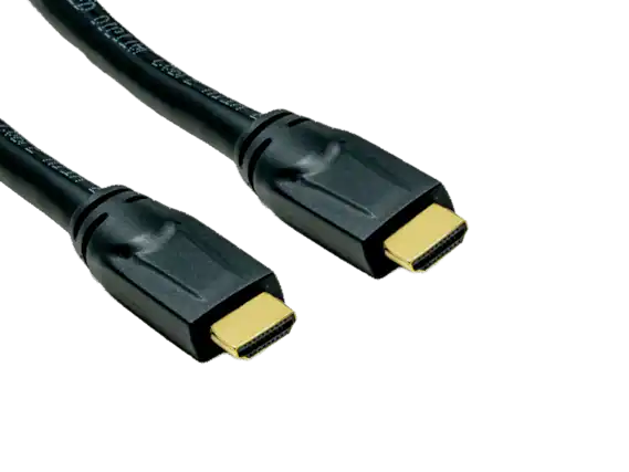 Front. Cable Leader - 4K High-Speed Plenum-Rated HDMI Cable with Ethernet, 24 AWG CMP for Above-Ceiling Air Plenum Runs - Black.