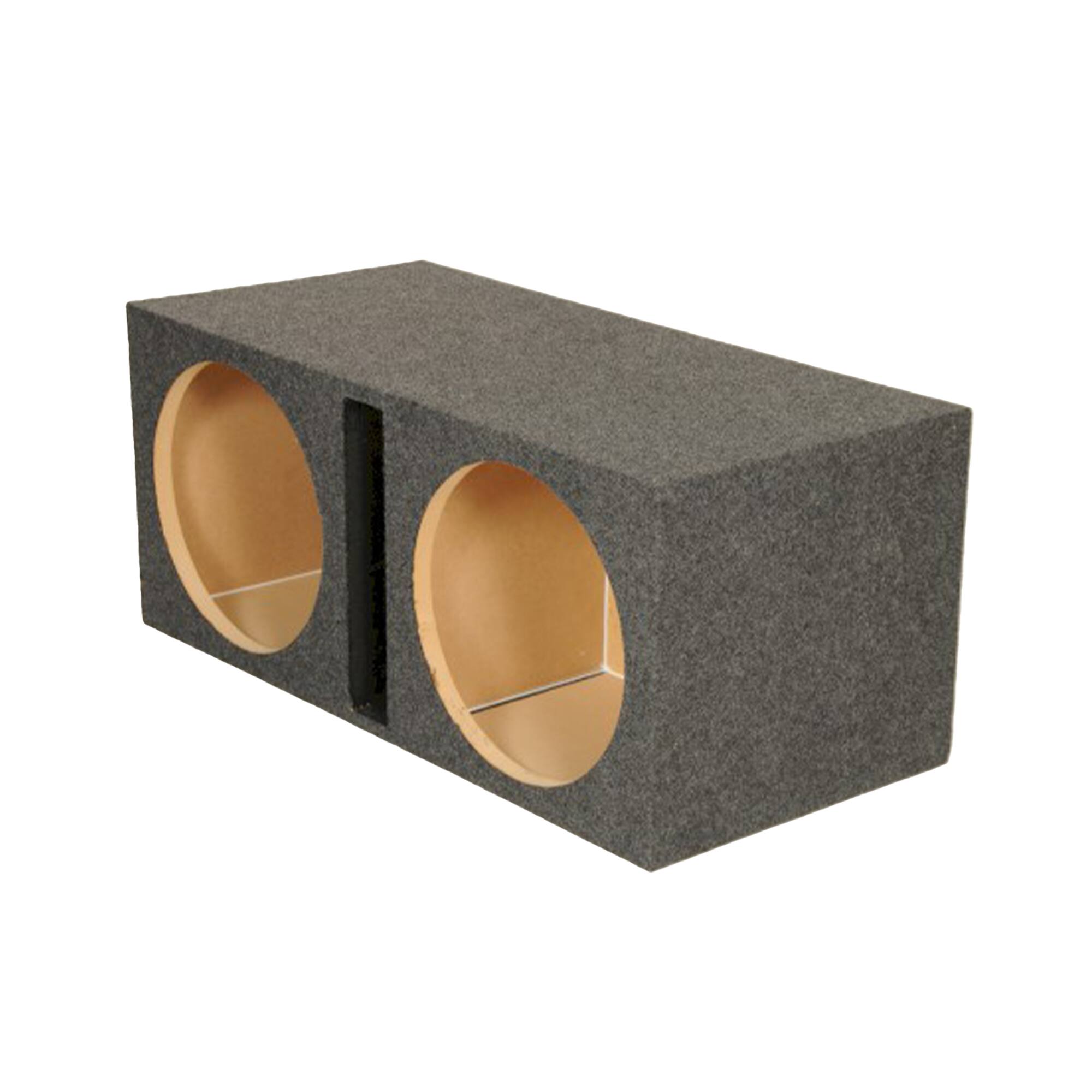 Alt View 5. QPower - Q Power 2 Hole 15-Inch Vented Heavy Duty Subwoofer Enclosure, Charcoal Grey - CHARCOAL GREY.