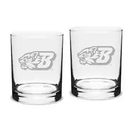 Jardine - Binghamton Bearcats 14oz. 2-Piece Classic Double Old Fashioned Glass Set - Multicolor