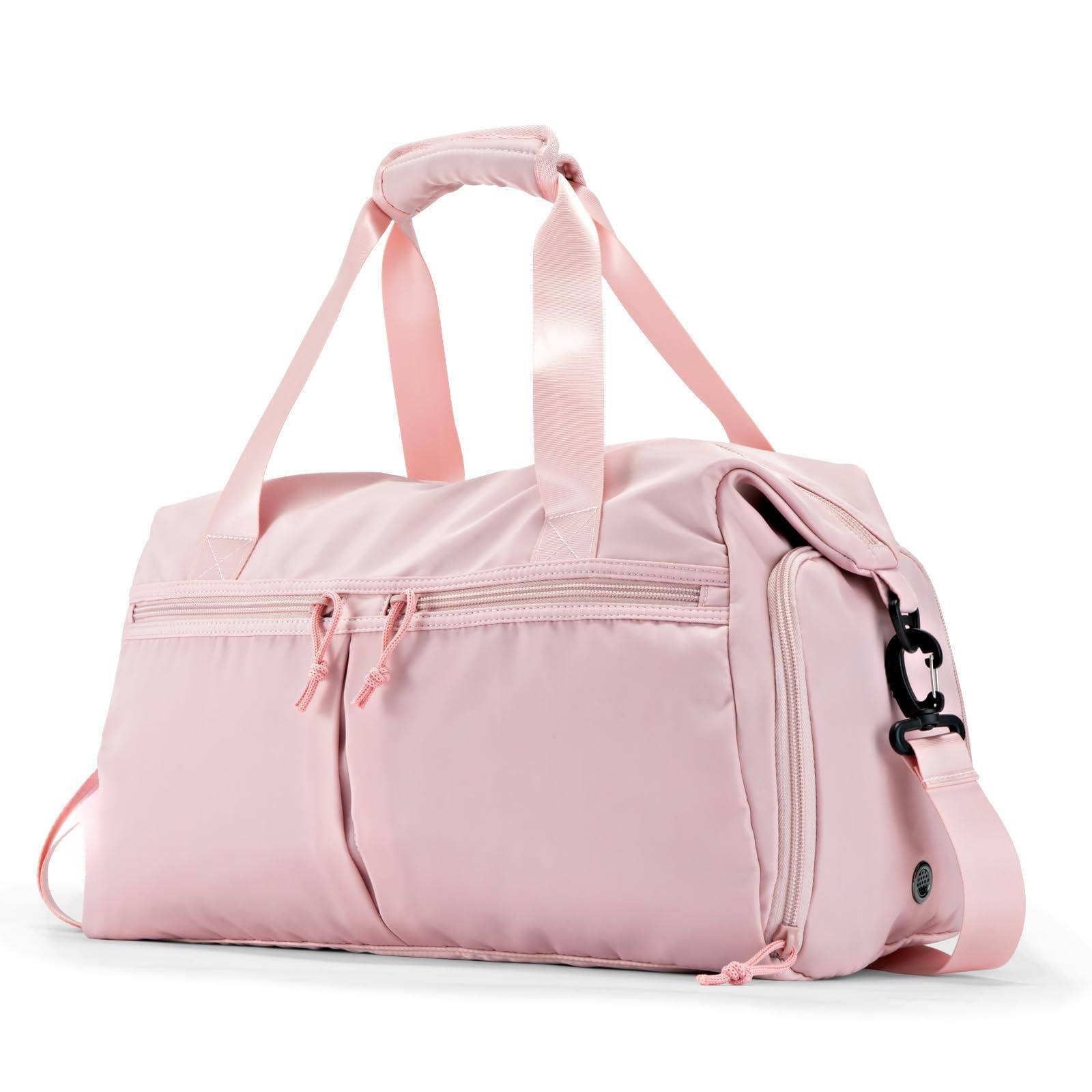 Alt View 5. Fabibe - Weekender Duffel Bag with Shoe Compartment And Wet Pocket-Luggage Everyday Overnight for Men and Women Travel-Carry O... - Black-M.