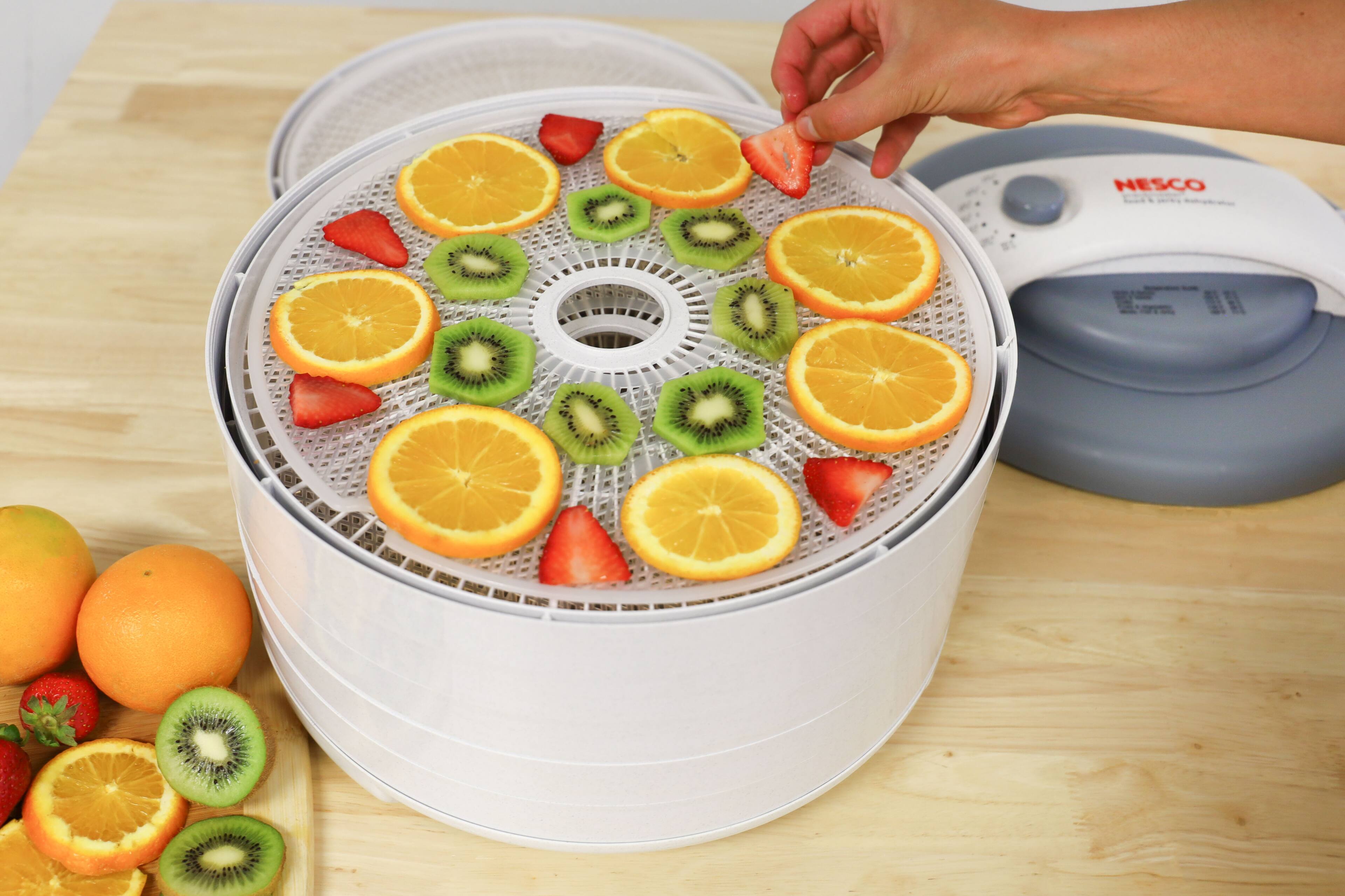 Alt View 7. Nesco - American Harvest Snackmaster Dehydrator & Jerky Maker - White.