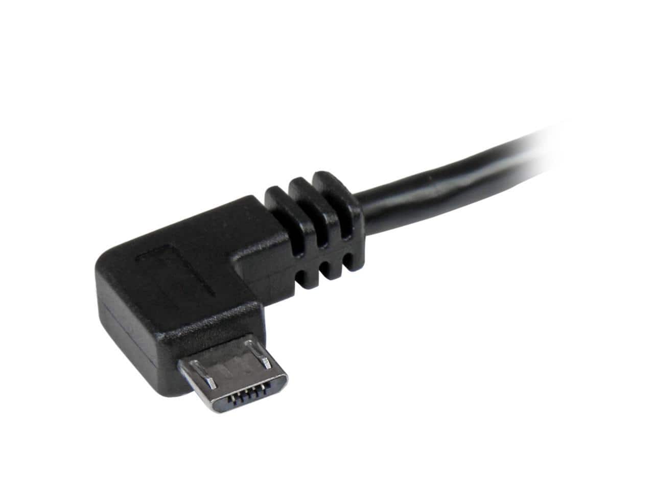 StarTech.com - 1m 3 ft Micro-USB Cable with Right-Angled Connectors - M/M - USB A to Micro B Cable
