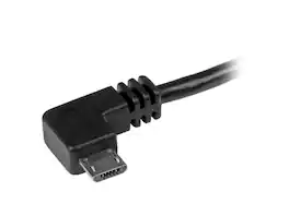 StarTech.com - 1m 3 ft Micro-USB Cable with Right-Angled Connectors - M/M - USB A to Micro B Cable
