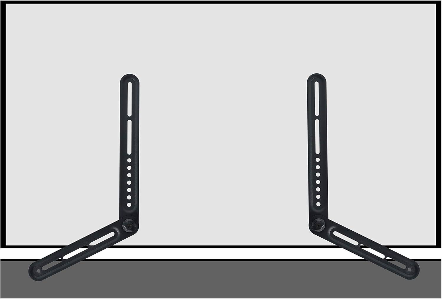 Back. Schertz - Soundbar Mount for Above or Under TV – Fits up to 22 lbs, Adjustable Extension Arms - Black.