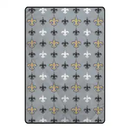 Pegasus - New Orleans Saints 66" x 95" Oversized Logo Roll Ultra Cozy Blanket - Multicolor