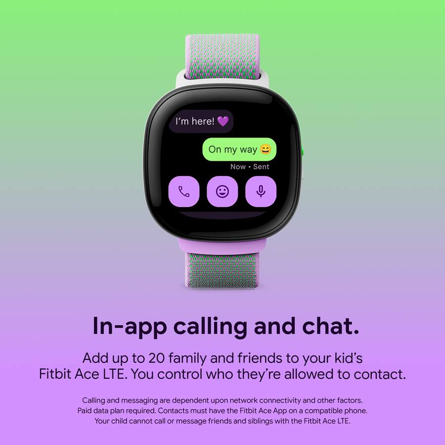 Fitbit Ace LTE Kids Smartwatch with In App Calling Messaging GPS Spicy GA05577 NA Best Buy