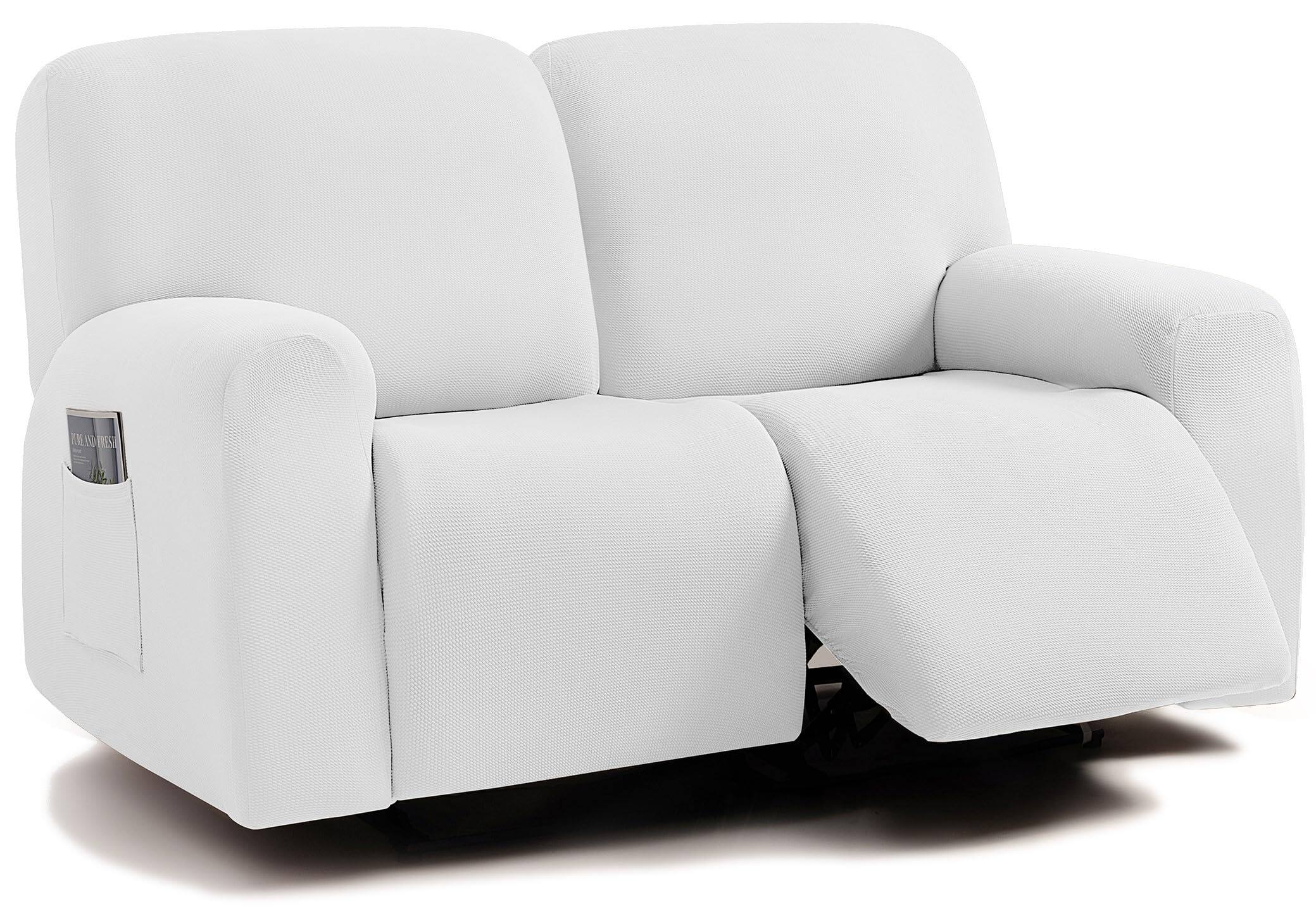 Ivory Loveseat Recliner Cover
